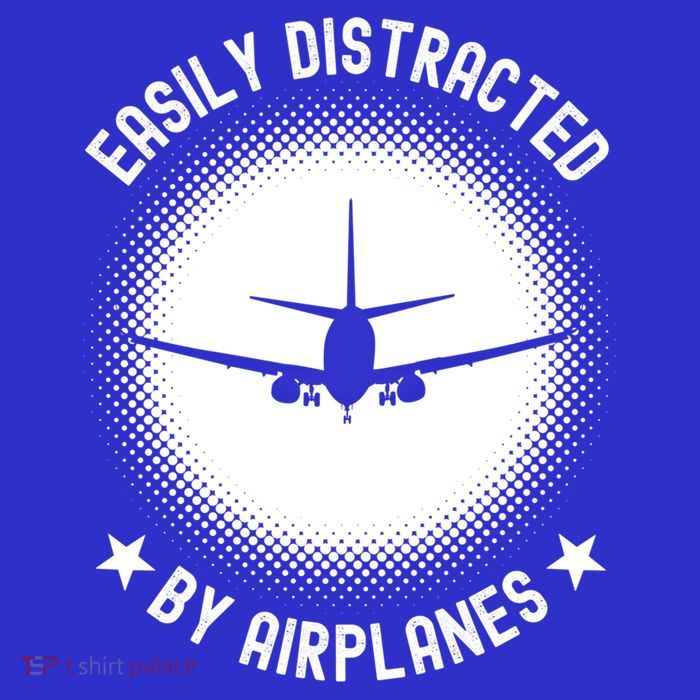 Easily Distracted By Airplanes Funny Flying Plane Gift Short Acrylic Beanie