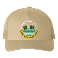 Earth Day Be The Solution Cute Vintage Recycling Yupoong Adult 5-Panel Trucker Hat