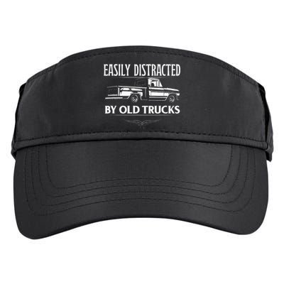 Easily Distracted By Old Pick Up Trucks Classic Pickup Adult Drive Performance Visor