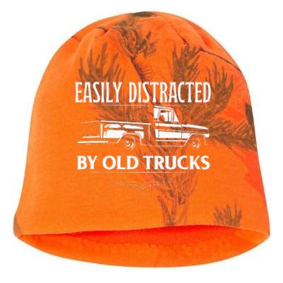 Easily Distracted By Old Pick Up Trucks Classic Pickup Kati - Camo Knit Beanie