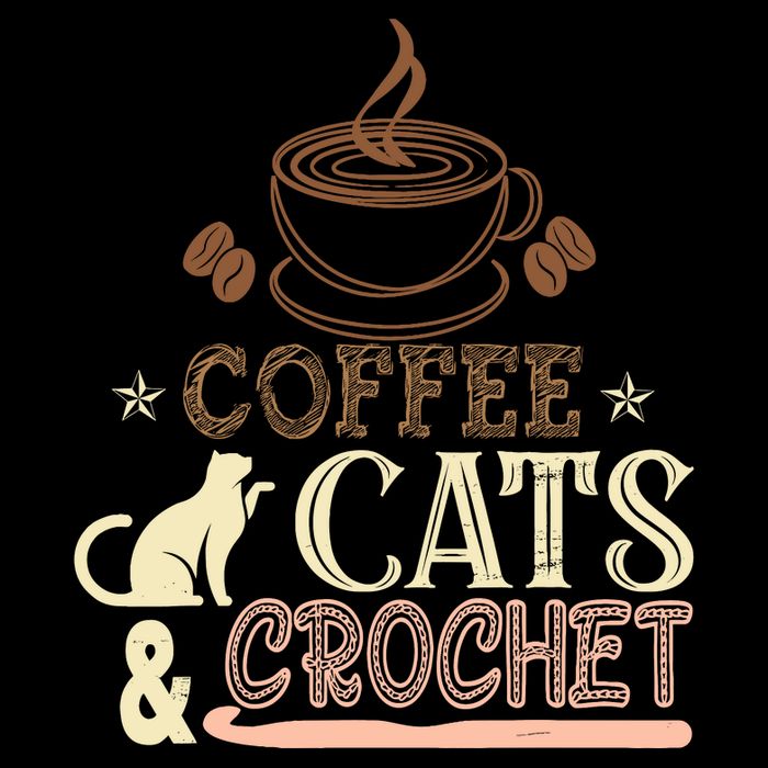 Easily Distracted By Crochet And Coffee Crochet Cats Lovers Backpack