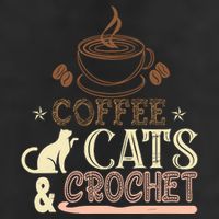 Easily Distracted By Crochet And Coffee Crochet Cats Lovers Adult Drive Performance Visor