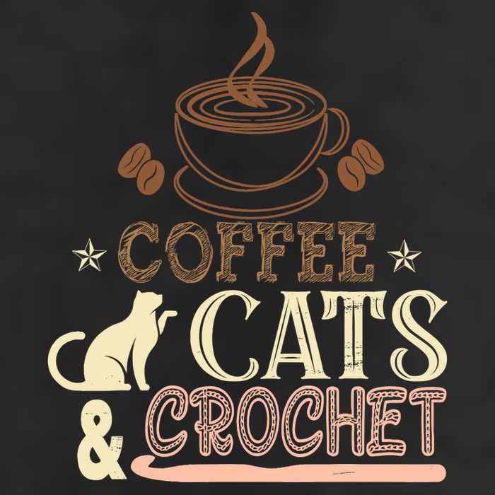 Easily Distracted By Crochet And Coffee Crochet Cats Lovers Adult Drive Performance Visor