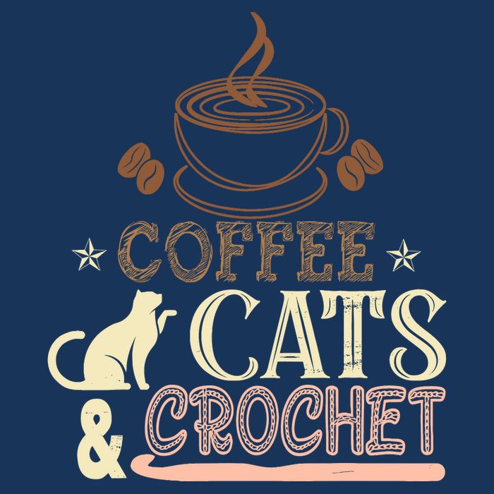 Easily Distracted By Crochet And Coffee Crochet Cats Lovers Cooling Performance Crew T-Shirt