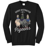 Easily Distracted By Pigeons Pigeon Lover Sweatshirt