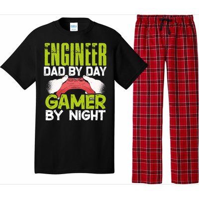 Enginer Dad By Day Gamer By Night Fathers Funny Gaming Gift Pajama Set