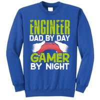 Enginer Dad By Day Gamer By Night Fathers Funny Gaming Gift Sweatshirt