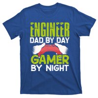 Enginer Dad By Day Gamer By Night Fathers Funny Gaming Gift T-Shirt