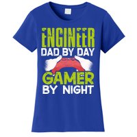 Enginer Dad By Day Gamer By Night Fathers Funny Gaming Gift Women's T-Shirt