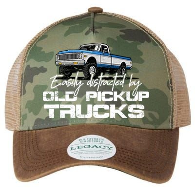 Easily Distracted By Old Pickup Trucks For Retro Legacy Tie Dye Trucker Hat