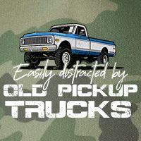 Easily Distracted By Old Pickup Trucks For Retro Legacy Tie Dye Trucker Hat