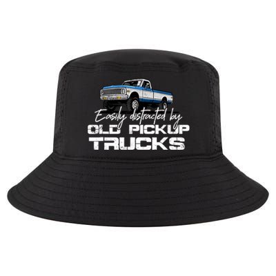 Easily Distracted By Old Pickup Trucks For Retro Cool Comfort Performance Bucket Hat