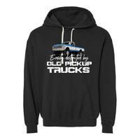 Easily Distracted By Old Pickup Trucks For Retro Garment-Dyed Fleece Hoodie