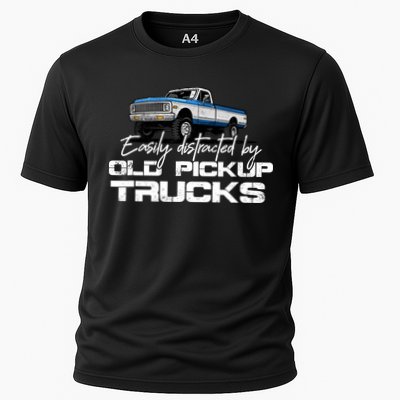 Easily Distracted By Old Pickup Trucks For Retro Performance Shirt