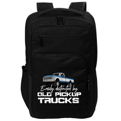 Easily Distracted By Old Pickup Trucks For Retro Impact Tech Backpack