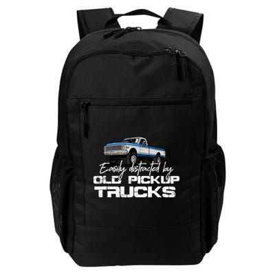 Easily Distracted By Old Pickup Trucks For Retro Backpack