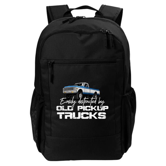Easily Distracted By Old Pickup Trucks For Retro Backpack
