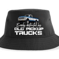 Easily Distracted By Old Pickup Trucks For Retro Sustainable Bucket Hat