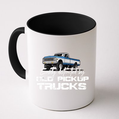 Easily Distracted By Old Pickup Trucks For Retro Mug