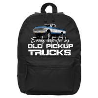 Easily Distracted By Old Pickup Trucks For Retro 16 in Basic Backpack
