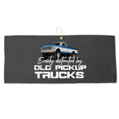 Easily Distracted By Old Pickup Trucks For Retro Large Microfiber Waffle Golf Towel