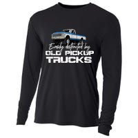 Easily Distracted By Old Pickup Trucks For Retro Cooling Performance Long Sleeve Crew