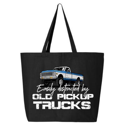 Easily Distracted By Old Pickup Trucks For Retro 25L Jumbo Tote