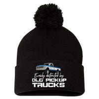 Easily Distracted By Old Pickup Trucks For Retro Pom Pom 12in Knit Beanie