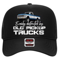 Easily Distracted By Old Pickup Trucks For Retro Trucker Hat