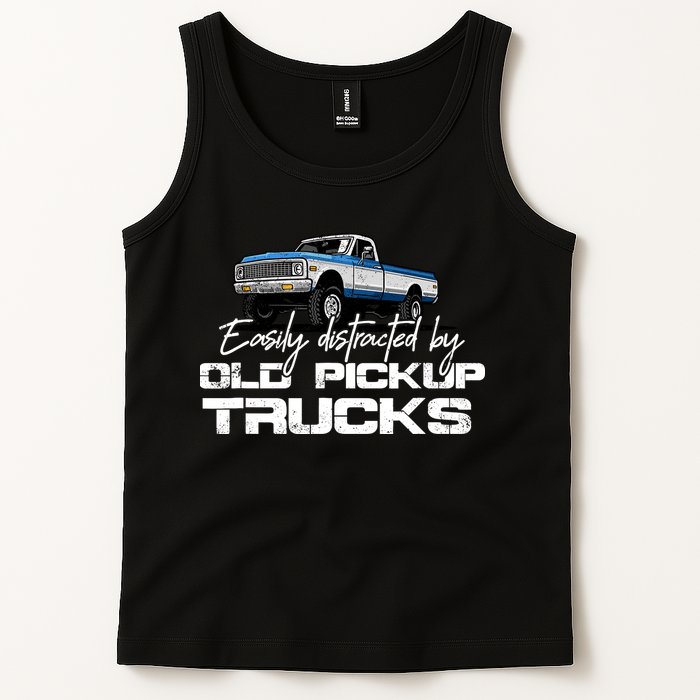 Easily Distracted By Old Pickup Trucks For Retro Tank Top