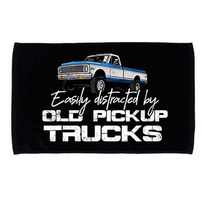 Easily Distracted By Old Pickup Trucks For Retro Microfiber Hand Towel