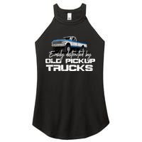 Easily Distracted By Old Pickup Trucks For Retro Women's Perfect Tri Rocker Tank