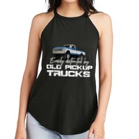 Easily Distracted By Old Pickup Trucks For Retro Women's Perfect Tri Rocker Tank