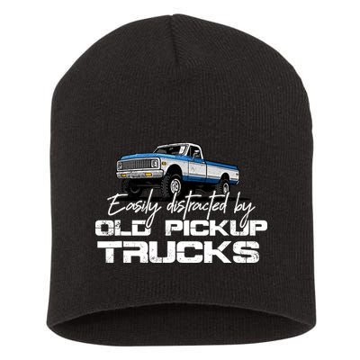 Easily Distracted By Old Pickup Trucks For Retro Short Acrylic Beanie