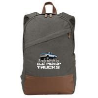Easily Distracted By Old Pickup Trucks For Retro Cotton Canvas Backpack