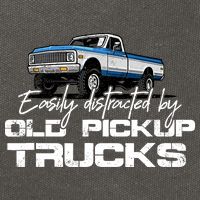 Easily Distracted By Old Pickup Trucks For Retro Cotton Canvas Backpack