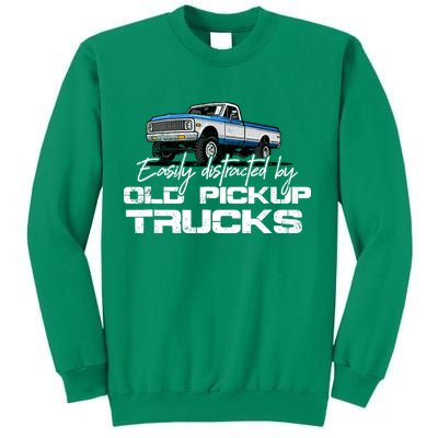 Easily Distracted By Old Pickup Trucks For Retro Sweatshirt