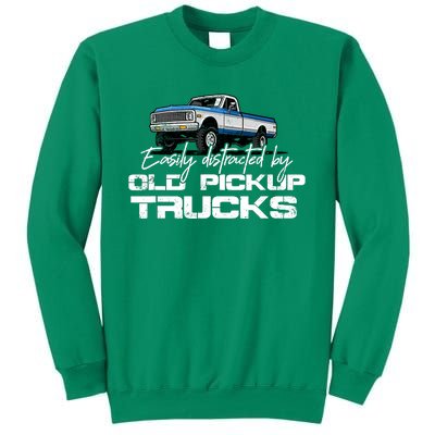 Easily Distracted By Old Pickup Trucks For Retro Sweatshirt