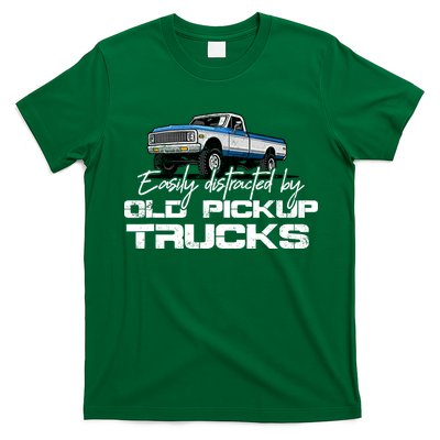 Easily Distracted By Old Pickup Trucks For Retro T-Shirt