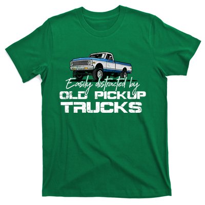 Easily Distracted By Old Pickup Trucks For Retro T-Shirt