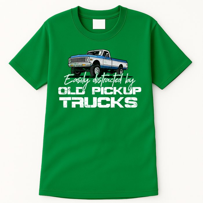 Easily Distracted By Old Pickup Trucks For Retro Tall T-Shirt