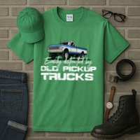 Easily Distracted By Old Pickup Trucks For Retro Tall T-Shirt
