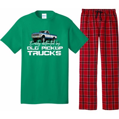 Easily Distracted By Old Pickup Trucks For Retro Pajama Set