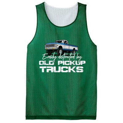 Easily Distracted By Old Pickup Trucks For Retro Mesh Reversible Basketball Jersey Tank