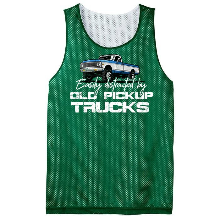 Easily Distracted By Old Pickup Trucks For Retro Mesh Reversible Basketball Jersey Tank