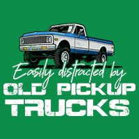 Easily Distracted By Old Pickup Trucks For Retro Magnet