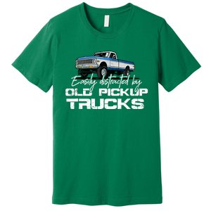 Easily Distracted By Old Pickup Trucks For Retro Premium T-Shirt