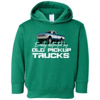 Easily Distracted By Old Pickup Trucks For Retro Toddler Hoodie