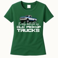 Easily Distracted By Old Pickup Trucks For Retro Womens T-Shirt