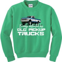 Easily Distracted By Old Pickup Trucks For Retro Kids Sweatshirt